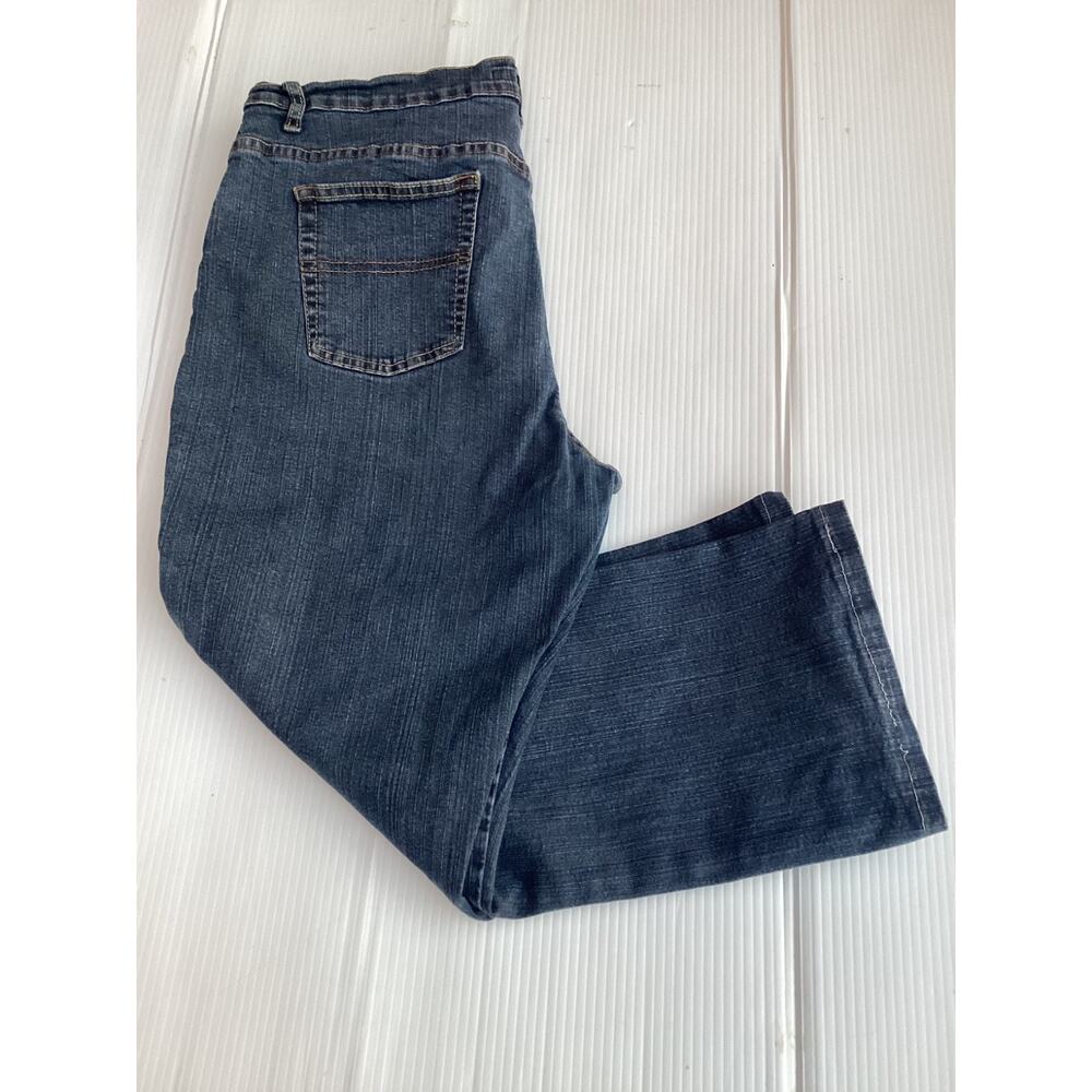 St. John's Bay Women's Bootcut Jeans Size 18 S Blue Stretch Denim